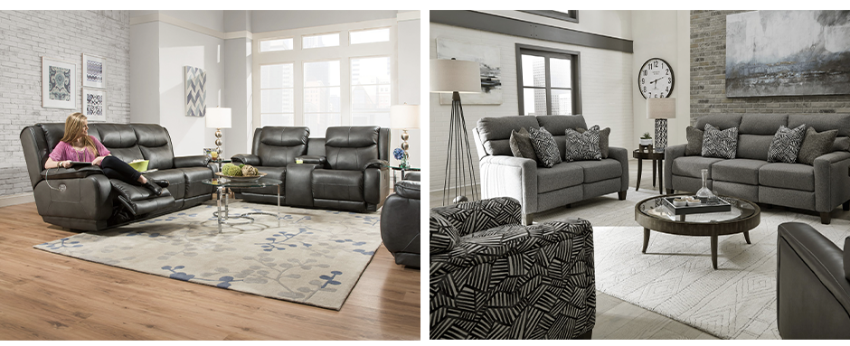 Velocity and Mt. Vernon sofas from Southern Motion