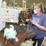 Blowfiller in the filling department at Southern Motion