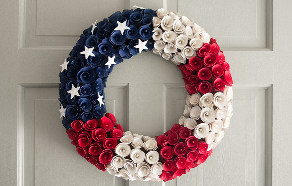 Fourth of July wreath