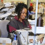 First sewing machine operator at Southern Motion